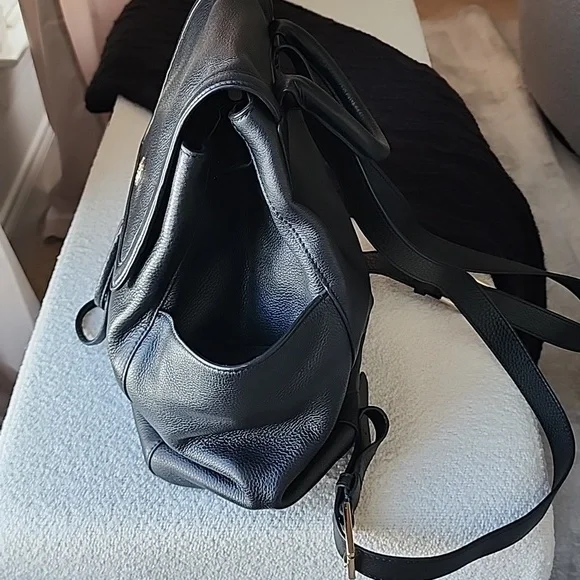 Tory Burch Black Leather Backpack - Picture 4 of 8